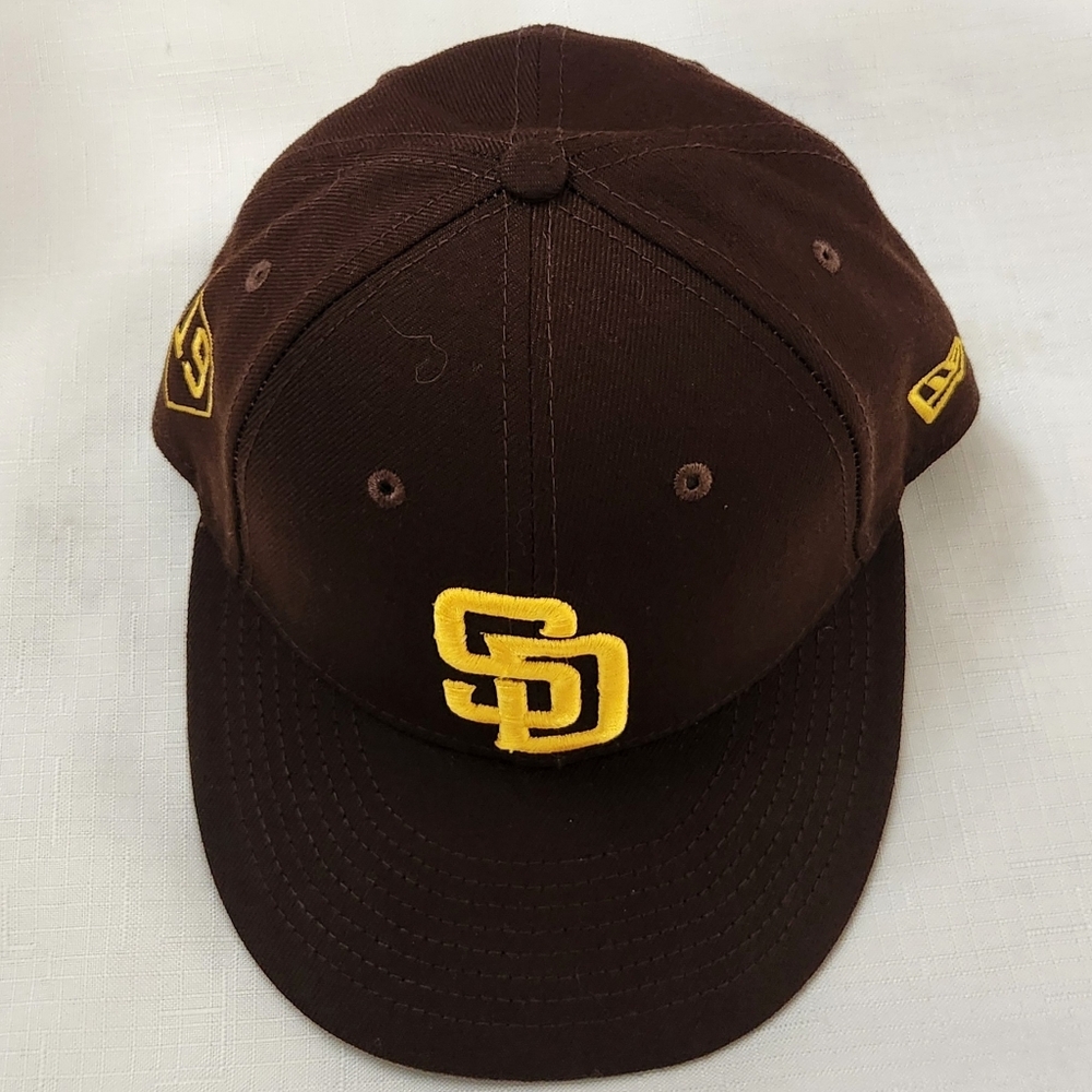 New Era 59FIFTY San Diego Padres Tony Gwynn 19 side Patch Brown/Gold MLB Fitted